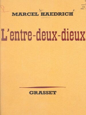 cover image of L'entre-deux-dieux